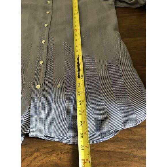 Thomas Pink Prestige Shirt Mens Medium  Blue French Cuff London Made UK - Picture 7 of 11